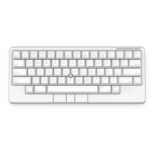 Teclado HHKB Studio en color Snow con teclas impresas en plateado